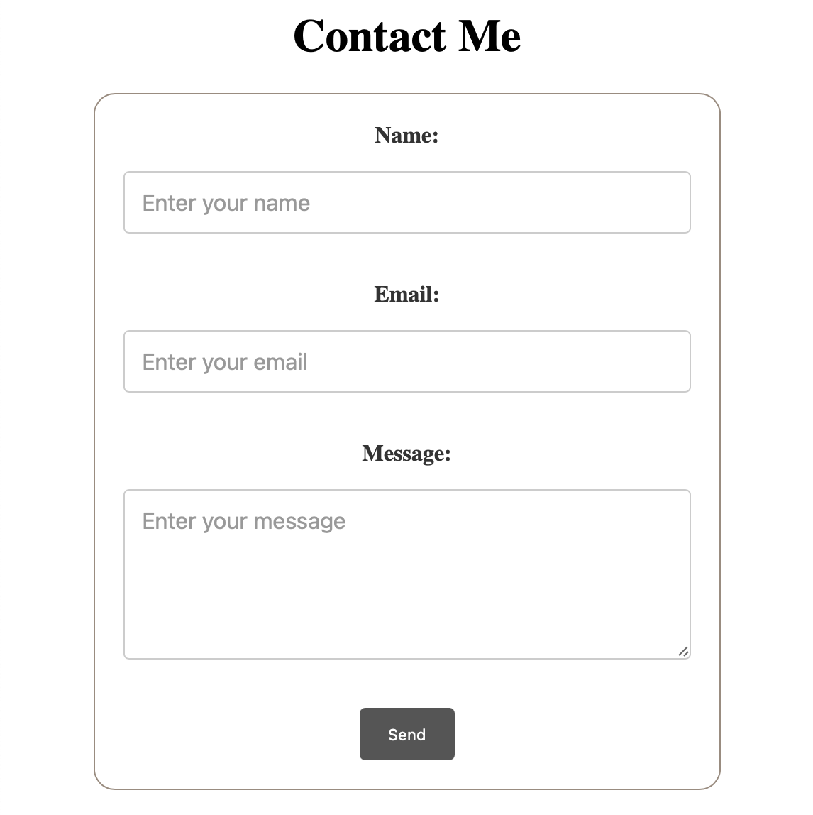 Contact Form